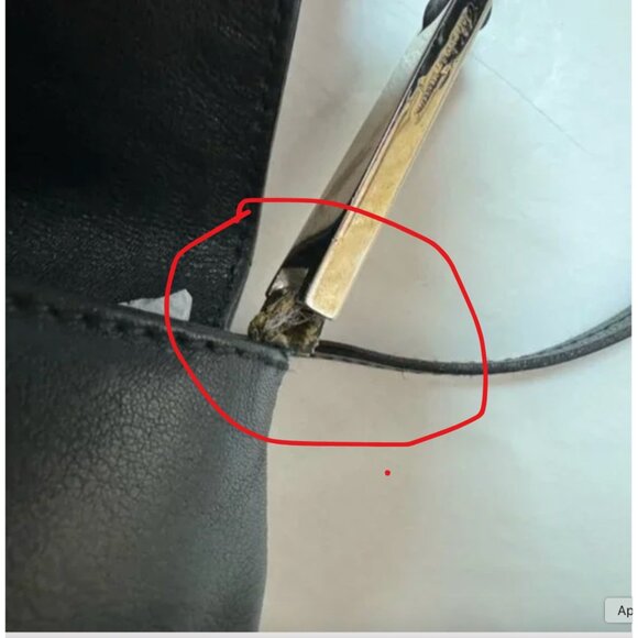 Salvatore Ferragamo Black Leather Shoulder Bag Vintage - Picture 11 of 11